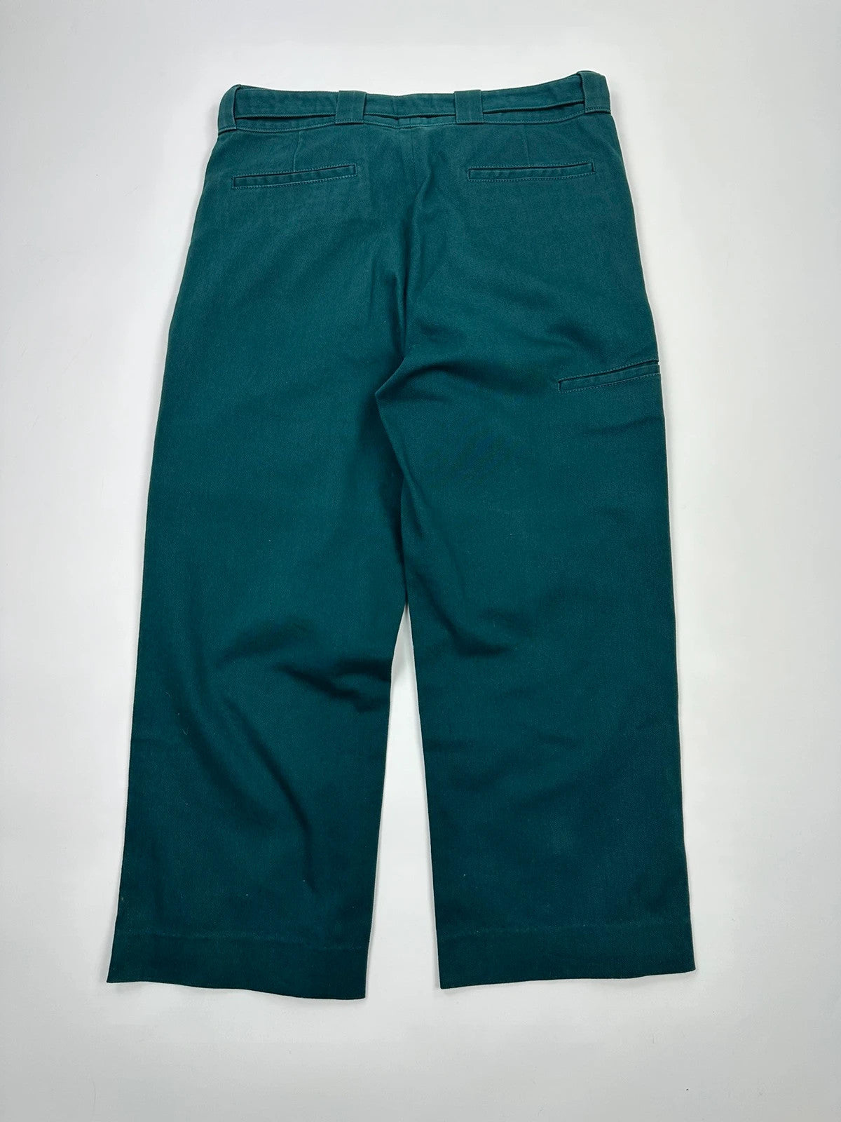 Prada Milano FW2016 Emerald Belt Cotons Crop Pants