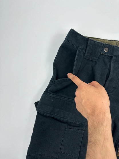 Dolce Gabbana FW2006 Heavy Thick Cargo Zip Navy Pants