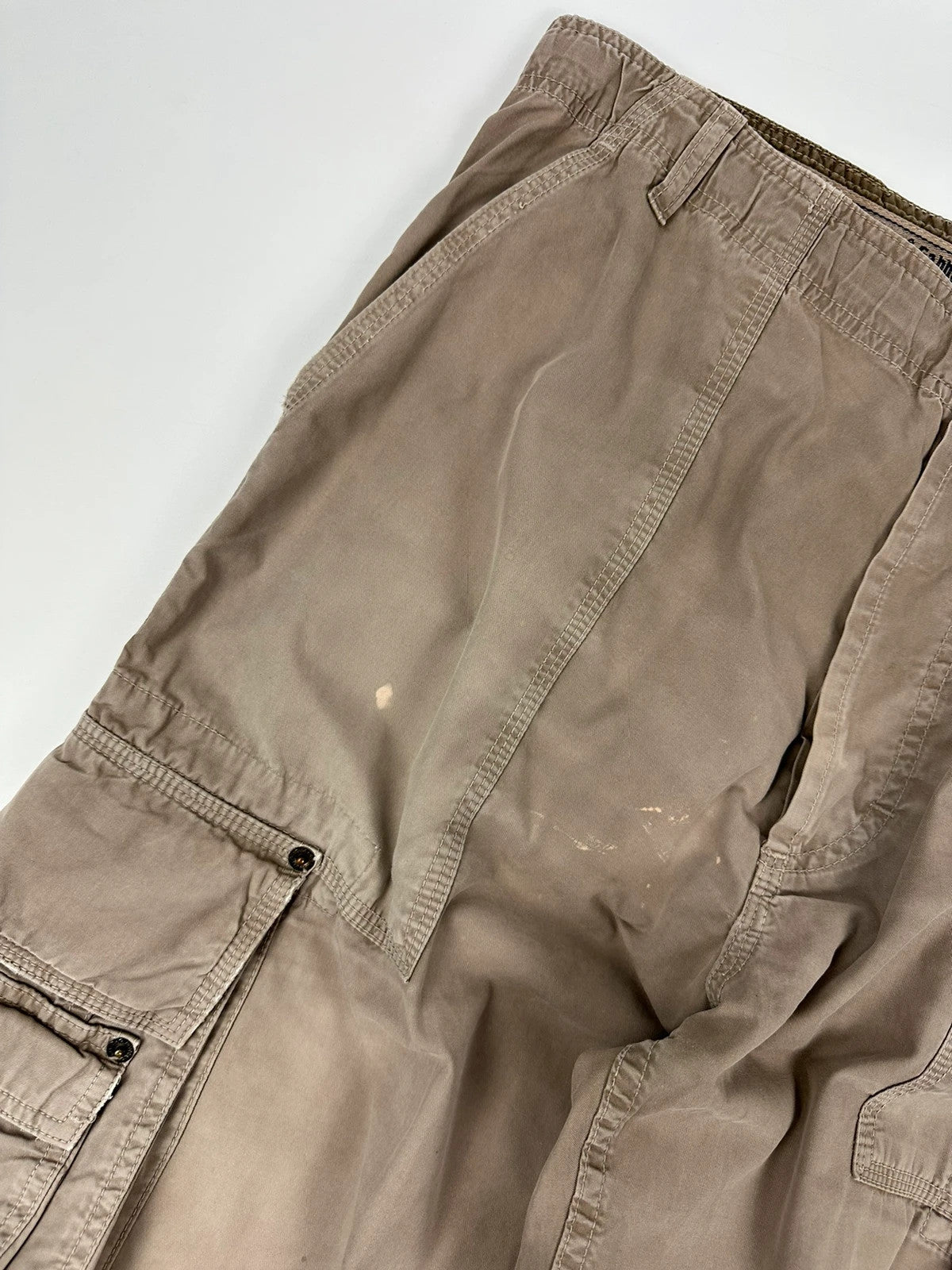 Dolce & Gabbana 00´s Multi Cargo Pockets Brown Light Parachute Pants