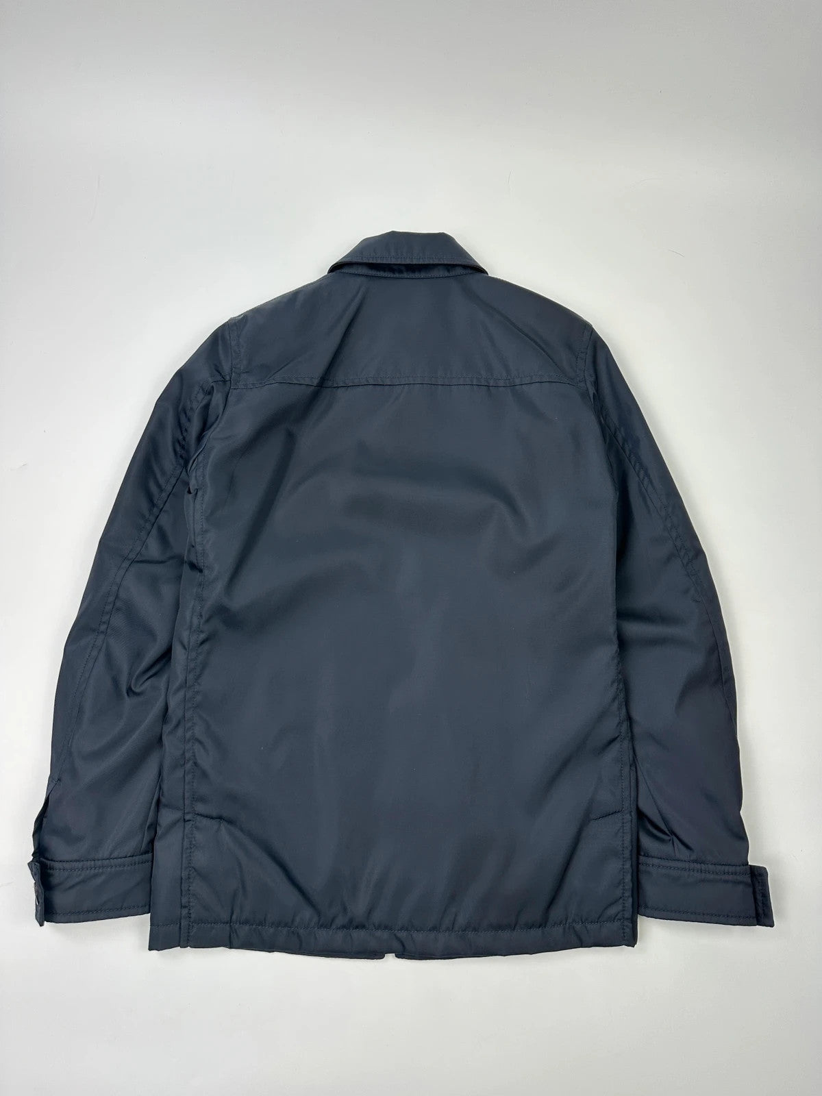 Prada Milano FW2019 Coat Navy Blue Nylon Padded Jacket