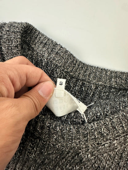 Maison Margiela FW2017 Line 14 Grey Knit Sweater Zip Sleeves