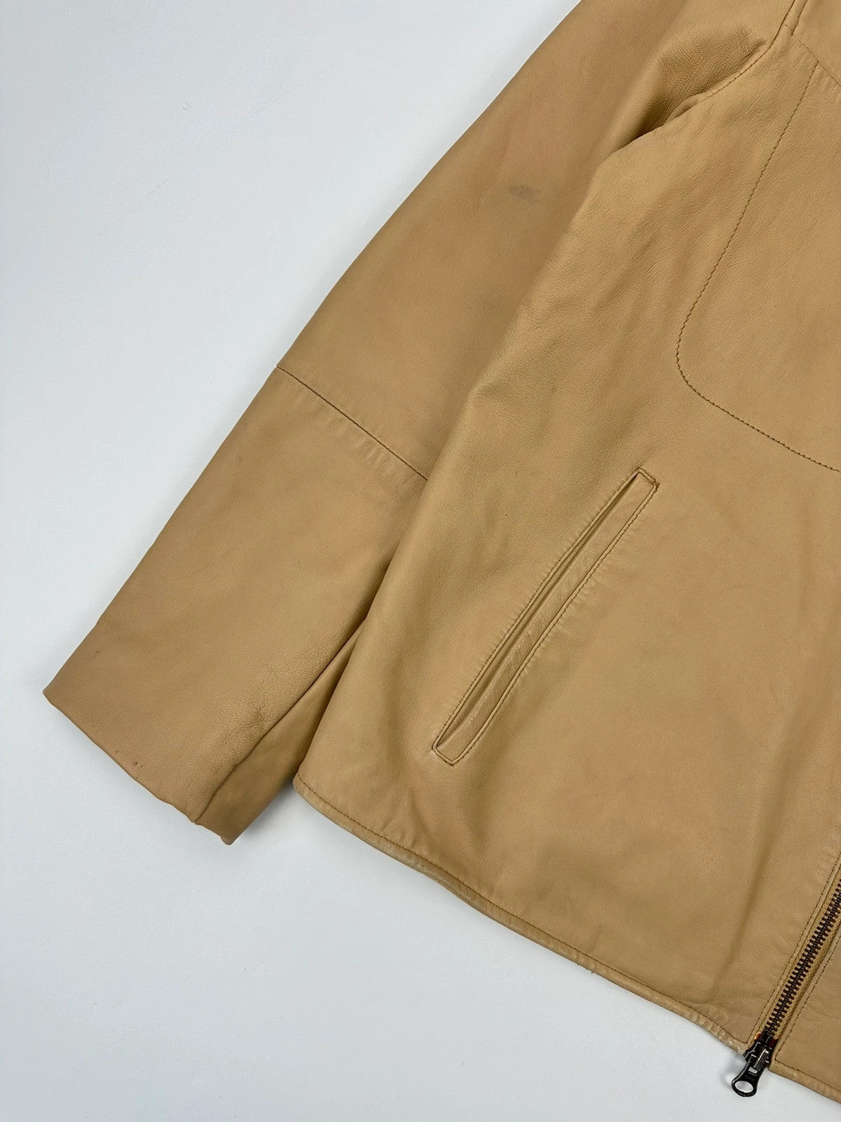 Givenchy 00’s Beige Leather Jacket Motor