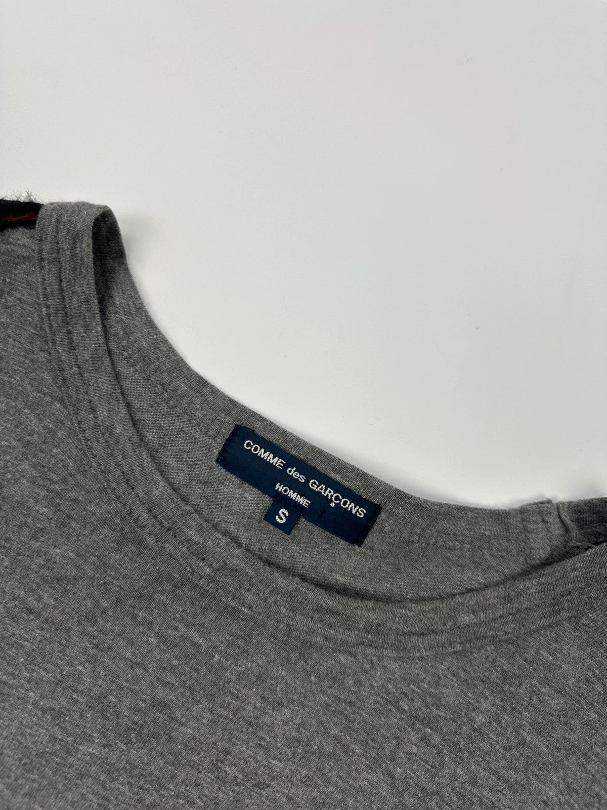 Comme Des Garçons HommenAD2007 Grey Tartan Cotton & Wool Longsleeves Tee