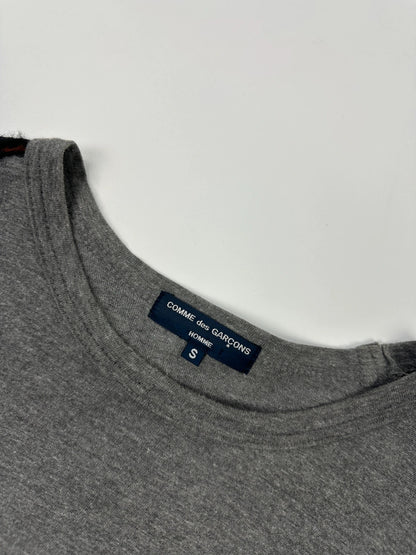 Comme Des Garçons HommenAD2007 Grey Tartan Cotton & Wool Longsleeves Tee