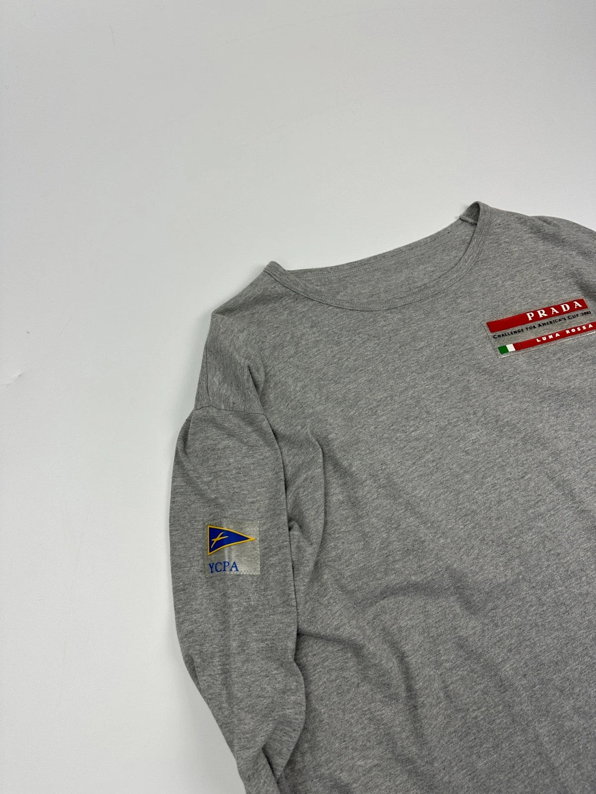 Prada Sport X Luna Rossa SS2003 Grey Longsleeves Tee