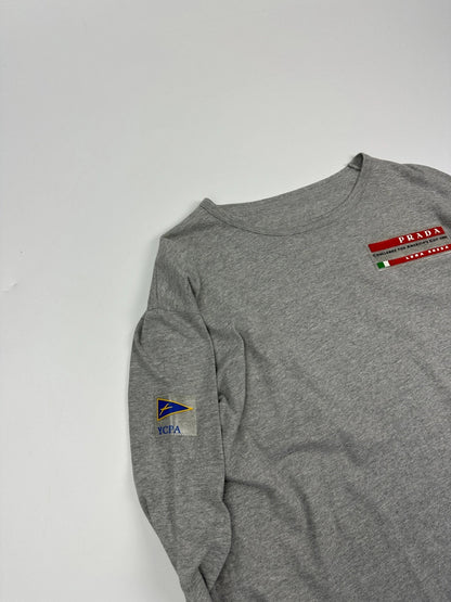 Prada Sport X Luna Rossa SS2003 Grey Longsleeves Tee
