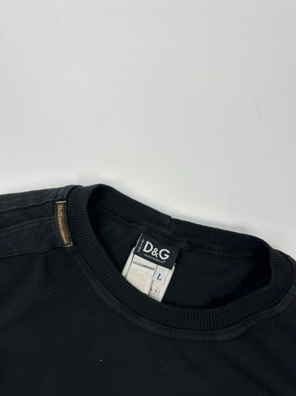 Dolce & Gabbana SS04 Cargo Pocket Military Army Black Longsleeves Tee