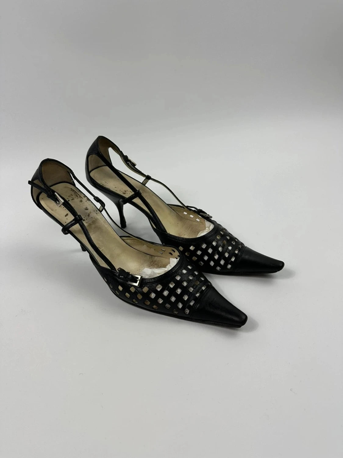 Prada 90’s Heels bumps escarpins talon bout pointu pointy toe