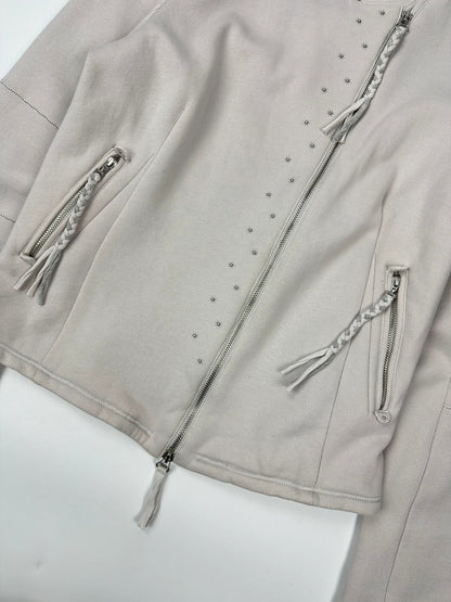 Marithé + François Girbaud 00’s Studded Side Zip Cottons Jacket