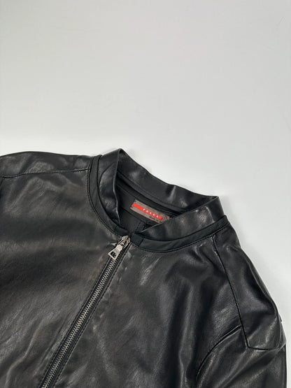 Prada Sport SS2006 Black Leather Jacket