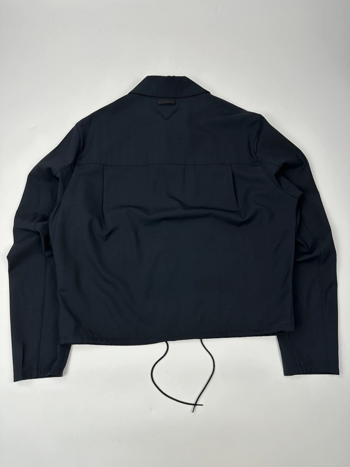 Prada Milano SS2025 Virgins Wool Light Crop Shirt Jacket