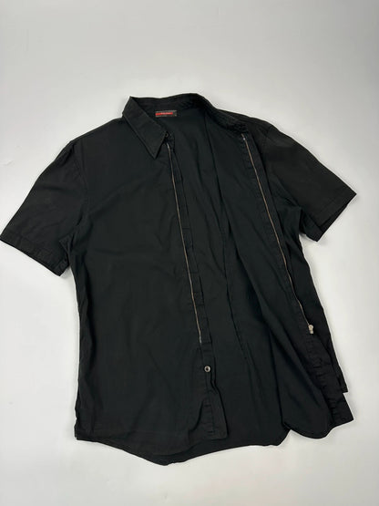 Prada Sport 00’s Black Short Sleeves Zip Shirt
