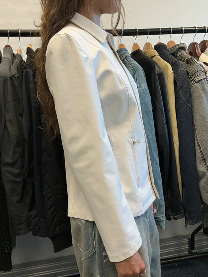 Prada Milano FW1997 White Class Dress Shirt Jacket