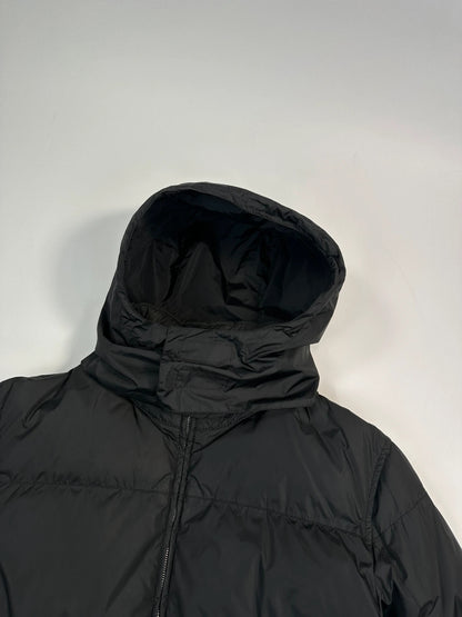 Prada Sport FW2008 Black Nylon Down Hooded Puffer Jacket