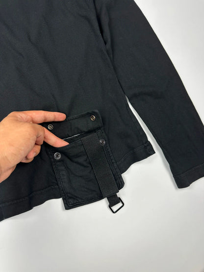 Dolce & Gabbana SS04 Cargo Pocket Military Army Black Longsleeves Tee
