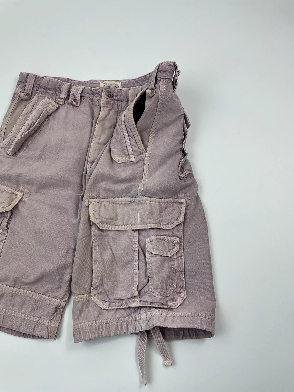 Dolce Gabbana FW2007 Military Cargo Multi Pocket Punk Faded Denim Short Jorts