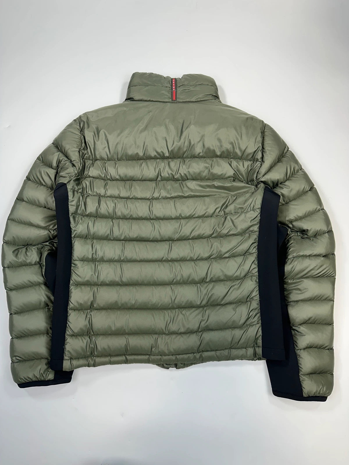 Prada Sport FW2012 Green & Black Hybrid Down Puffer Jacket