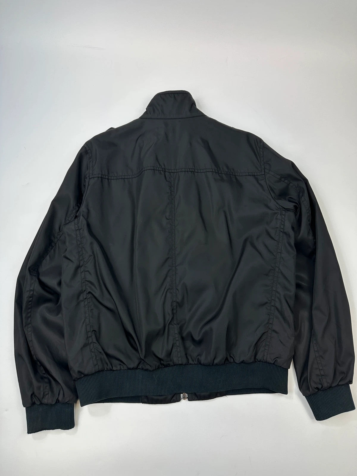 Prada Milano FW2009 Black Military Light Nylon Bomber Jacket