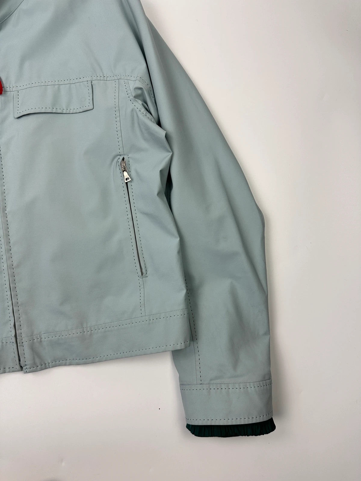 Prada Sport SS2000 Baby Blue Gorex-Tex Nylon Jacket