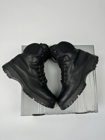 Prada Sport FW1998 Skiskolaer Black Leather Hiking Boots