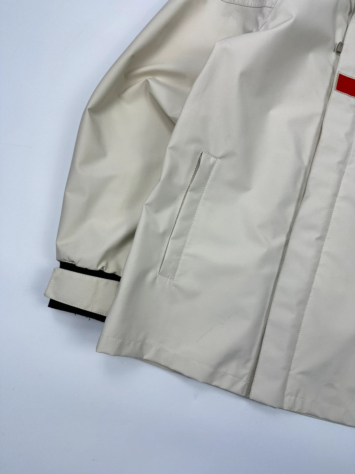 Prada Sport FW2000 White Sailing Rain Jacket Gore-TexTapped Seam