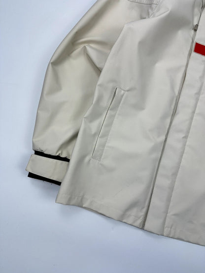 Prada Sport FW2000 White Sailing Rain Jacket Gore-TexTapped Seam