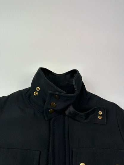 Dsquared 2 FW2004 Black Wool & Silk Cargo Multi Pocket Jacket