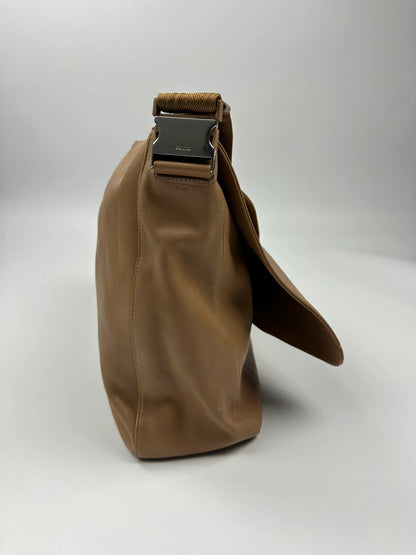 Prada Milano FW99 Beige Leather Messenger Straps Bag