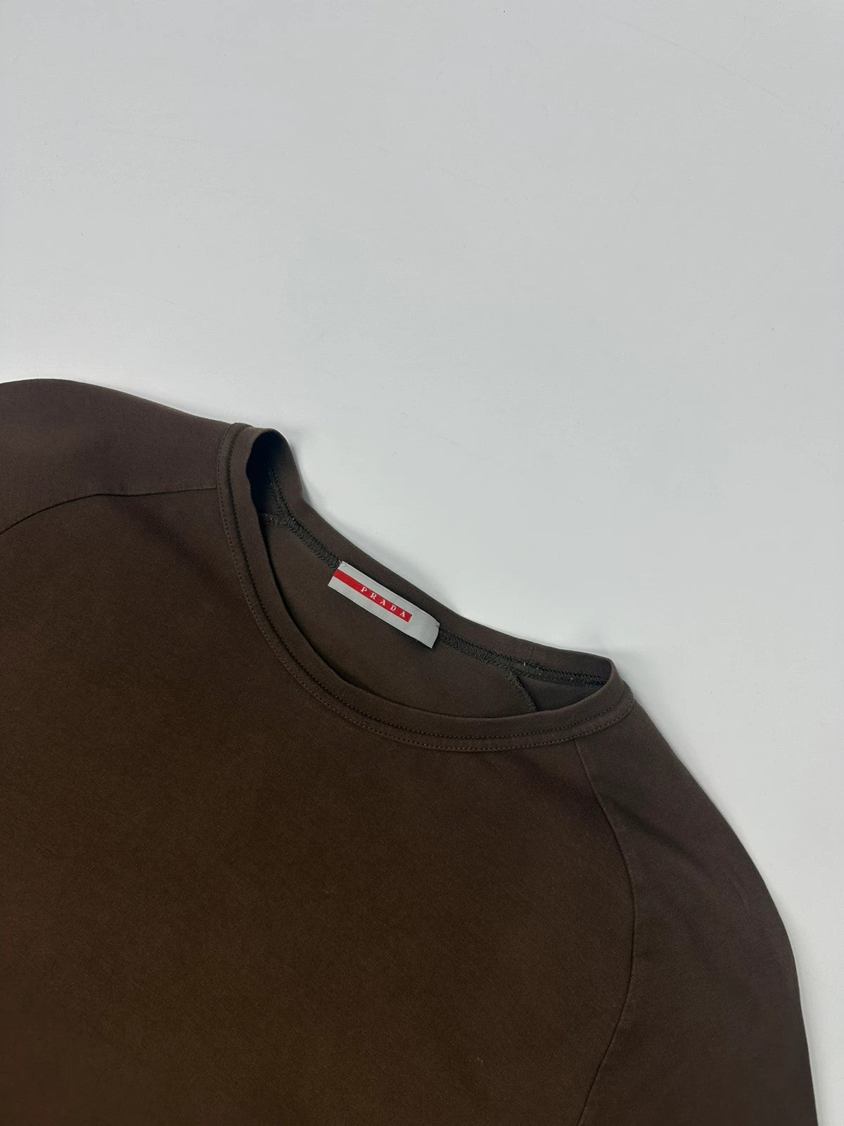 Prada Sport 00’s Brown Short Sleeve Tee Zip Pocket