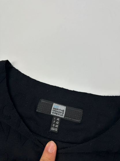 Marithé + François Girbaud 90s Actlive Lettering Black Longsleeves