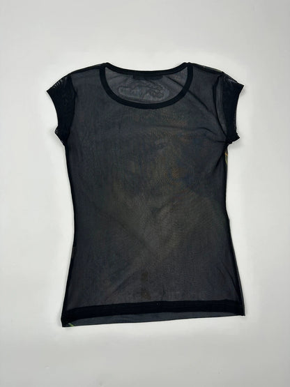 Dolce & Gabbana 00’s Mesh Strass Y2K Cyberpunk