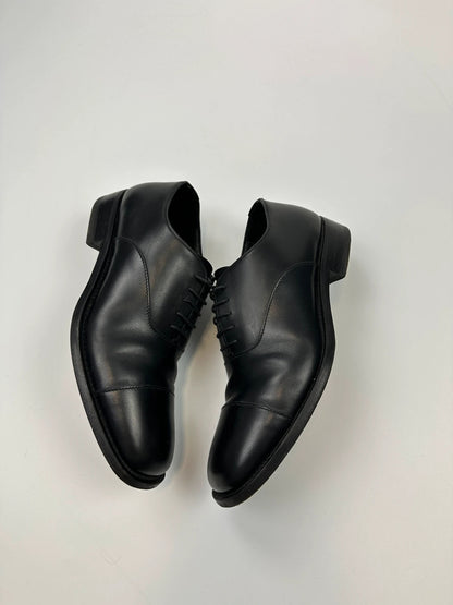Prada Milano 90’s Black Patent Leather Derby Dress Shoes