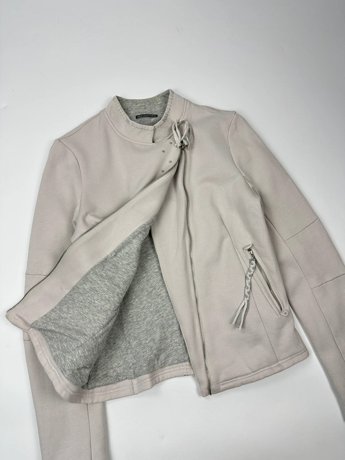 Marithé + François Girbaud 00’s Studded Side Zip Cottons Jacket