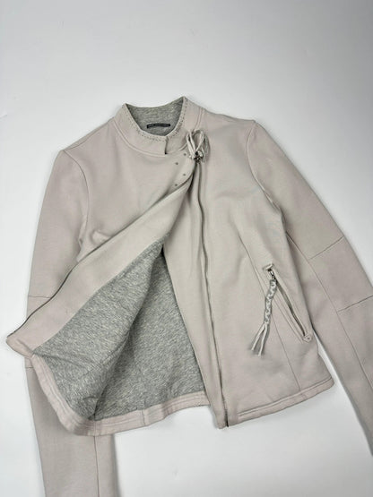 Marithé + François Girbaud 00’s Studded Side Zip Cottons Jacket