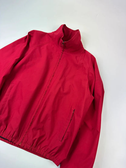 Prada Sport SS2000 Red Rose Nylon Windbreaker Nylon Bomber Jacket