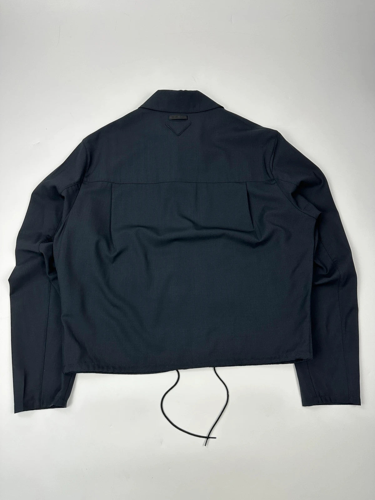 Prada Milano SS2025 Virgins Wool Light Crop Shirt Jacket