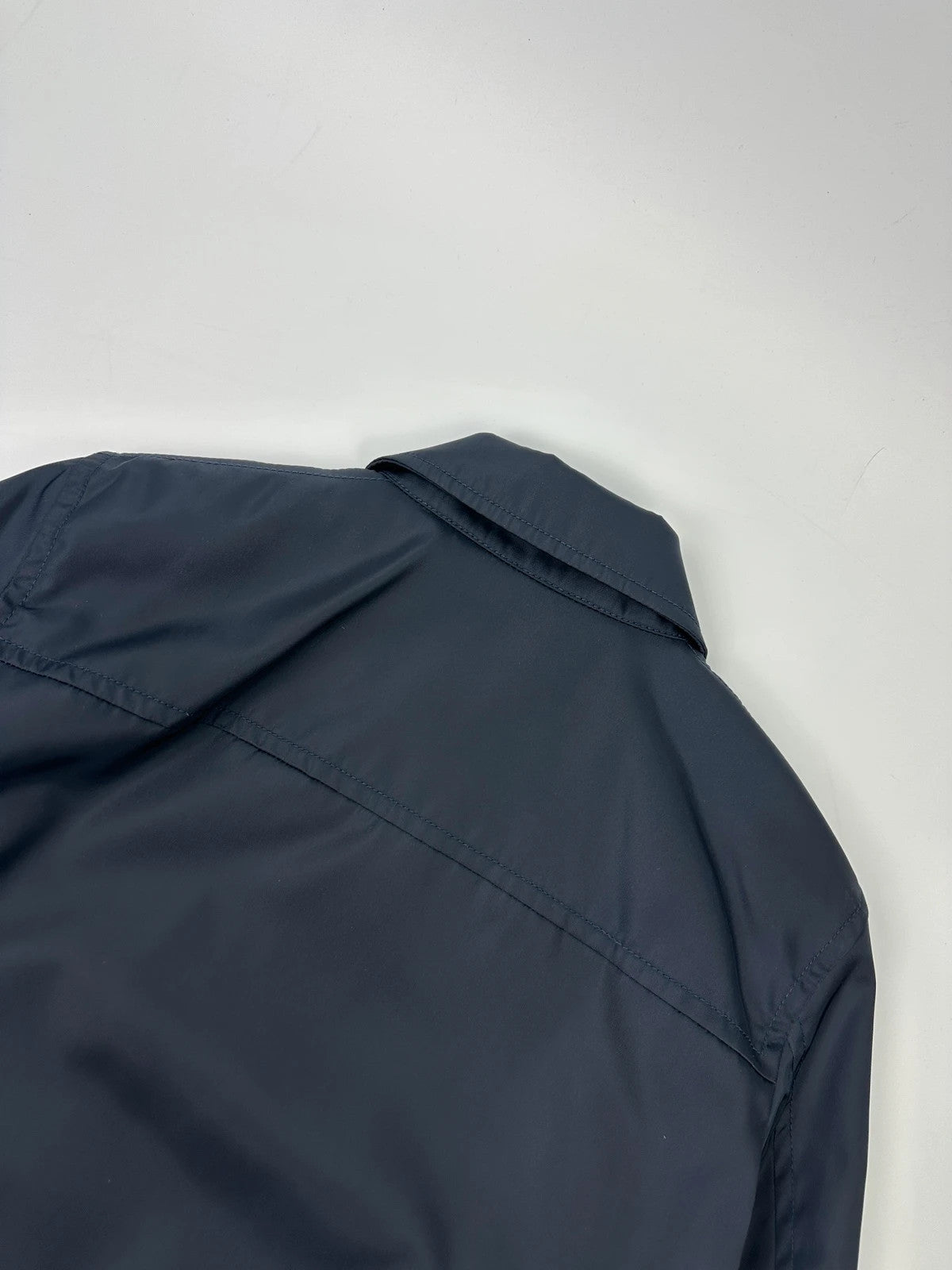 Prada Milano FW2019 Coat Navy Blue Nylon Padded Jacket