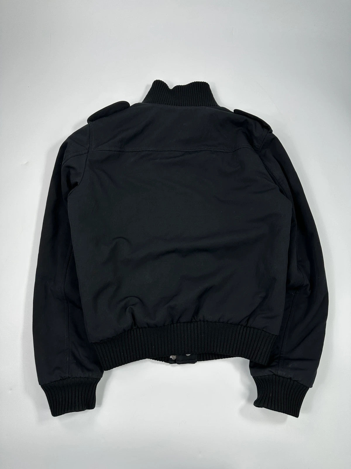 Prada Milano FW2008 Black Padded Army Multi Pockets Bomber Jacket