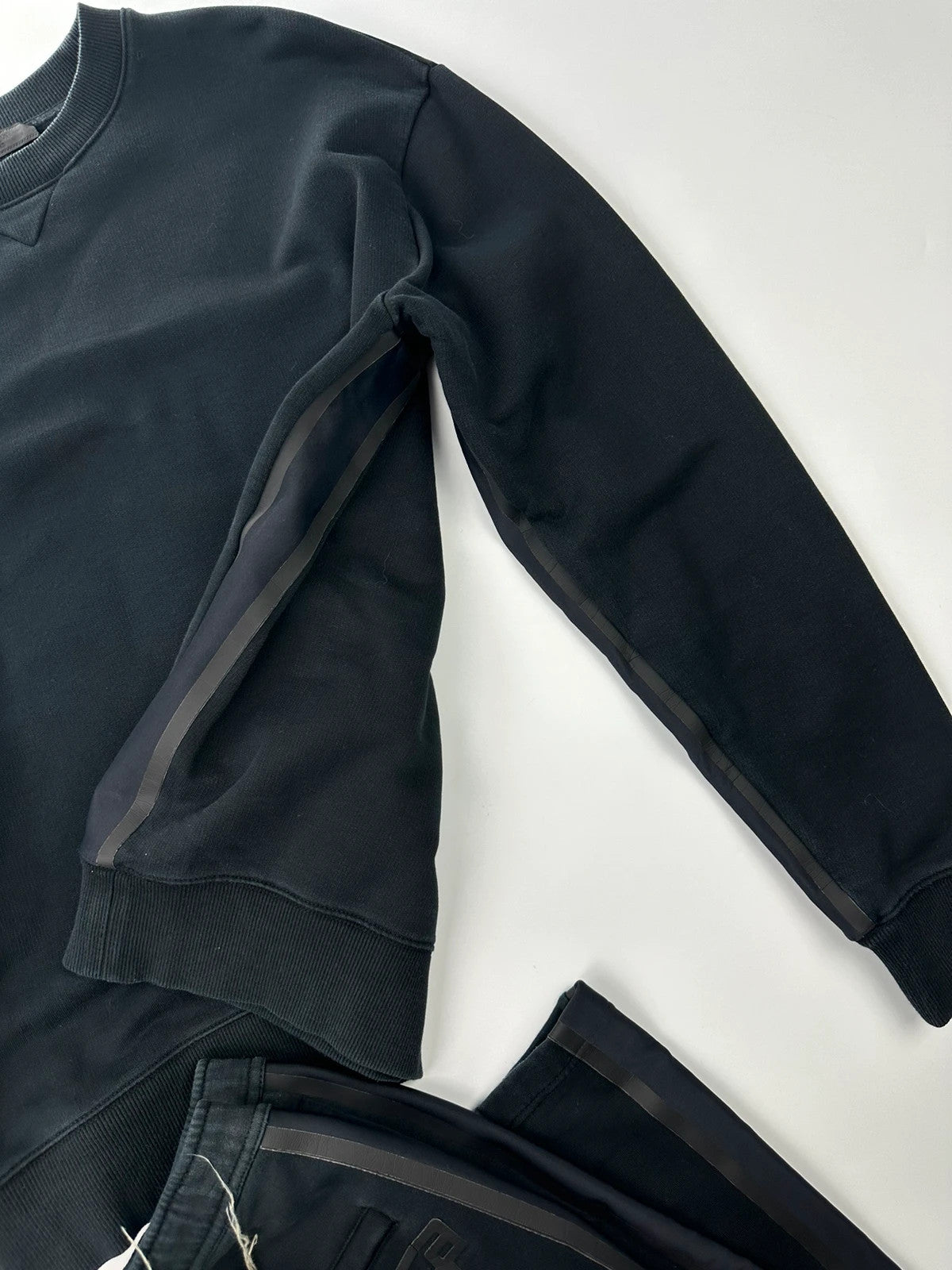 Prada SS2018 Black Logo TrackSuit Set Pants Sweater