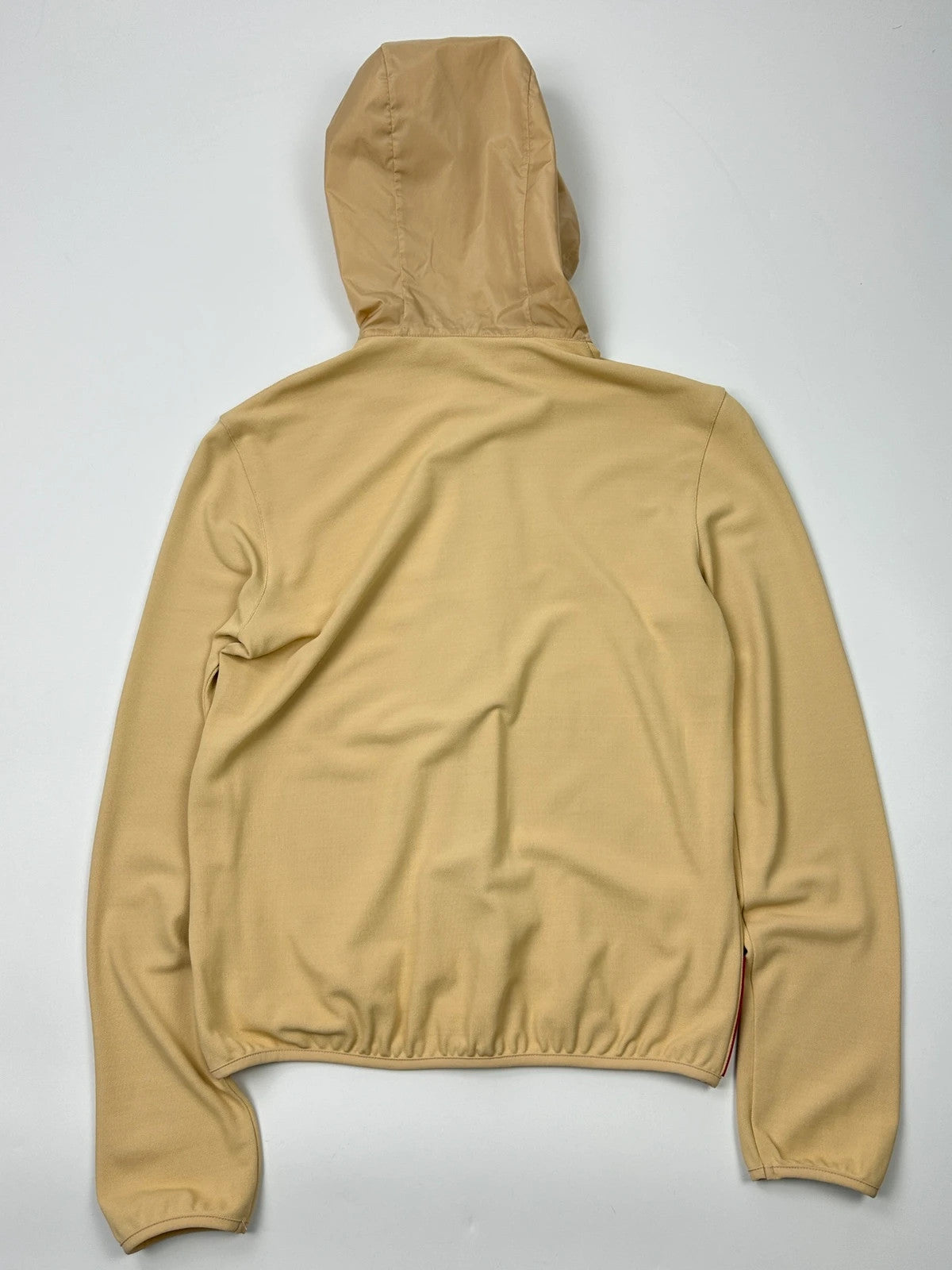 Prada Sport SS2000 Mesh Beige Hooded Nylon Jacket