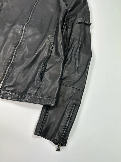 Prada Sport SS2006 Black Leather Jacket