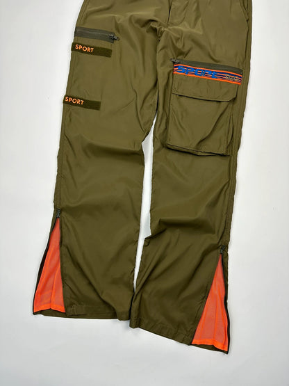 Dolce & Gabbana 00’s Army Khaki Green Nylon Cargo Pants