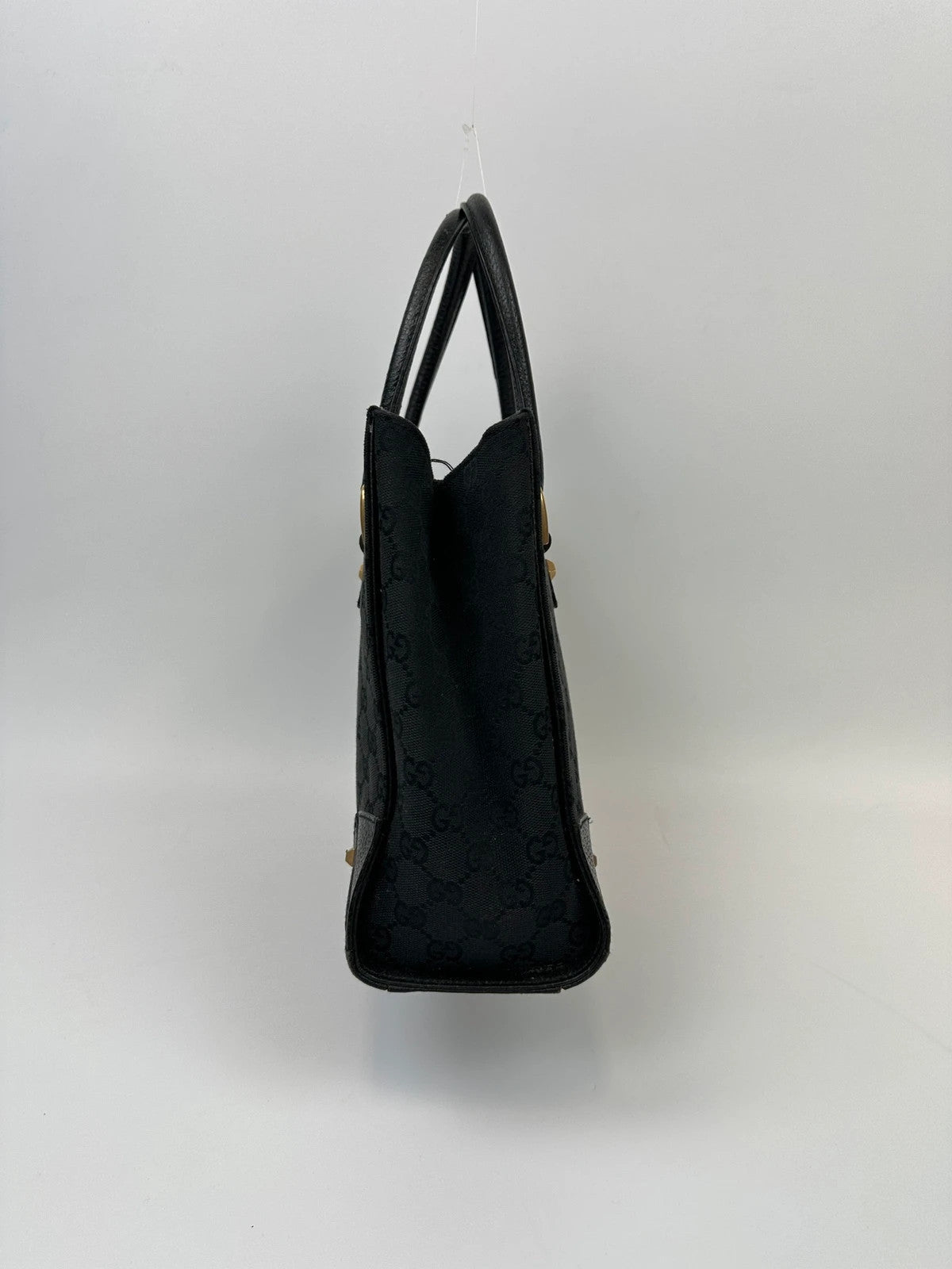 Gucci By Tom Ford Black GG Monogram Leather Handbag