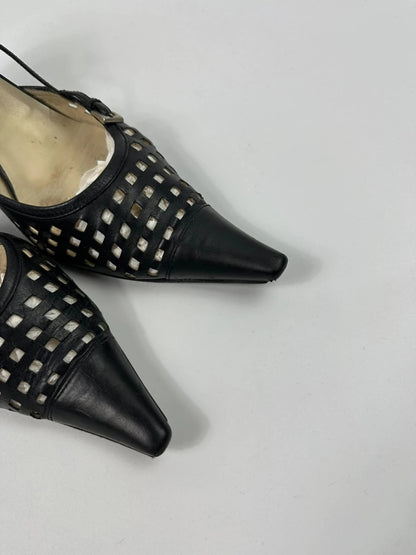 Prada 90’s Heels bumps escarpins talon bout pointu pointy toe