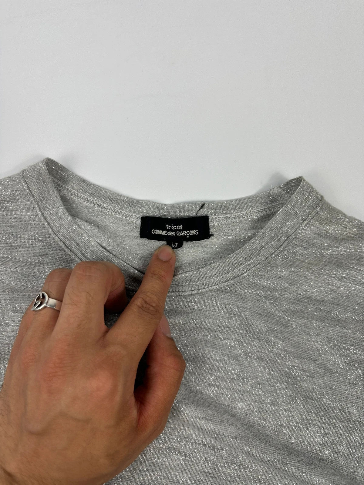 Comme Des Garçons Tricot AD2011 Grey Glitter Longsleeves