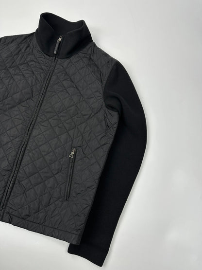 Prada Sport FW01-05 Black Hybrid Wool & Nylon Padded Jacket