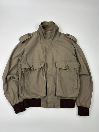 Dolce & Gabbana 00’s Cotton Khaki Army Bomber Jacket