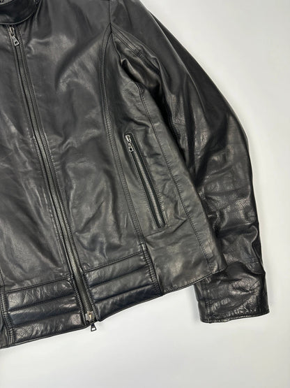 Prada Milano 90’s Motor Leather Jacket Bomber