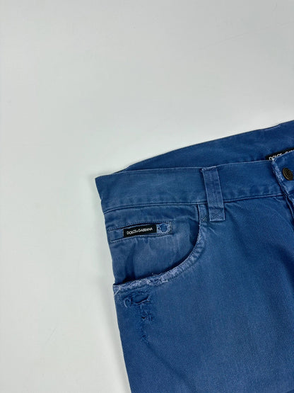 Dolce & Gabbana 00’s Repair French Blue WorkWear Denim Pants