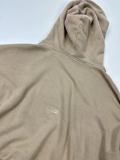 Acne Studio FW2024 Beige Cream Oversized Boxy Crop Hoodie Sweater